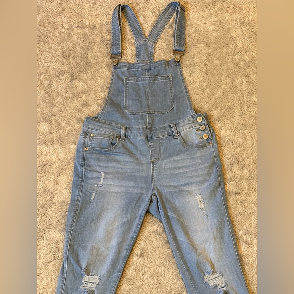 Distressed overalls, Fashion Nova, Size Small - Picture 8 of 15